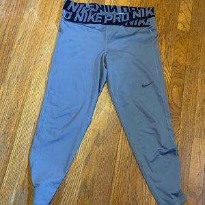 Grey Nike pro leggings